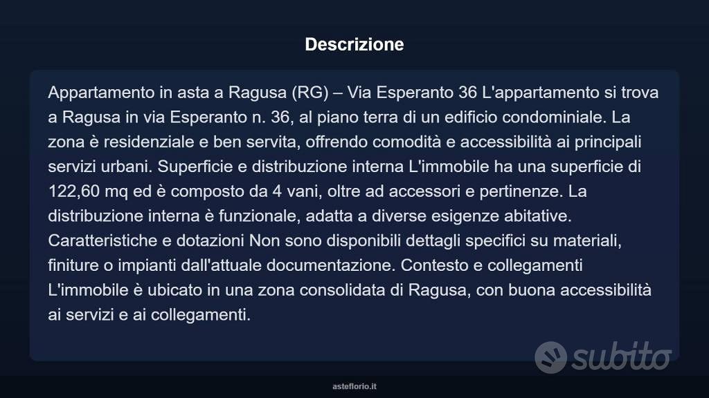 Appartamento – Ragusa, Cappuccini, Selvaggio - Vista 4