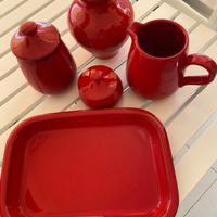 Set ceramica rossa sarda - uso o arredamento