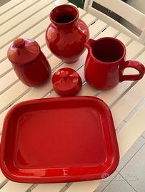 Set ceramica rossa sarda - uso o arredamento