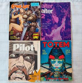 Totem e Pilot 1, Alter Alter, Comic Art Anni 70/80