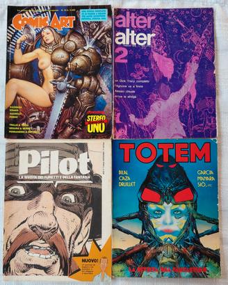 Totem e Pilot 1, Alter Alter, Comic Art Anni 70/80