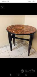 tavolino vintage intarsiato 
