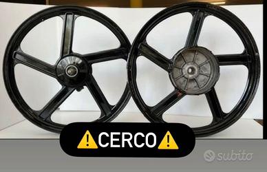 Cerchi Avio 5 razze Piaggio ciao