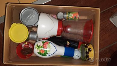 Cucina giocattolo in legno con accessori