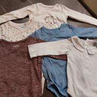 set body per neonato 2-6 mesi