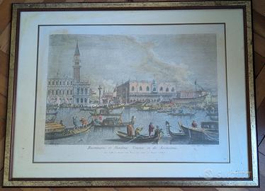 Quadro classico Venezia "Il Bucintoro" con cornice
