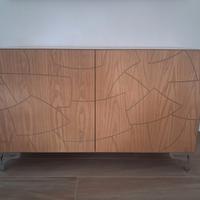 MADIA intarsiata in legno massello