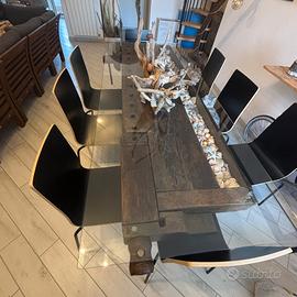 Tavolo con banco da falegname