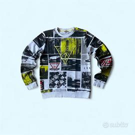 Felpa GUESS multicolor logo – Streetwear casual