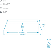 Piscina gonfiabile rotonda 305x66cm