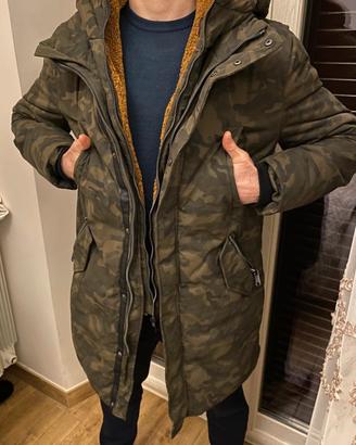 Parka invernale mimetico nuovo Zara Man 