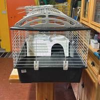 Gabbia x roditori piu recinto da esterno