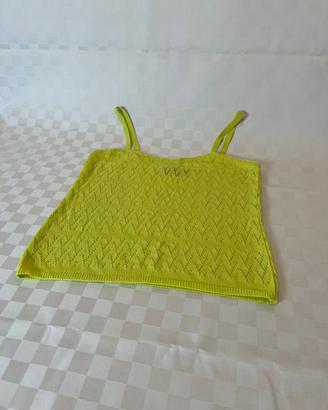 Top in Maglina Verde Acido