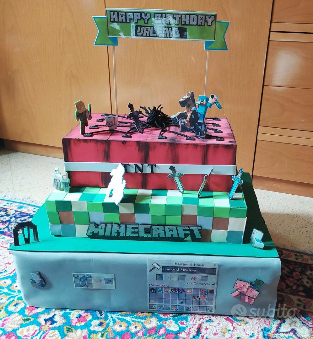 Torta di compleanno Minecraft - Tutto per i bambini In vendita a Salerno