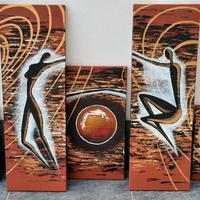 Dipinto su tela -5 tele moderne dell'artista Mique