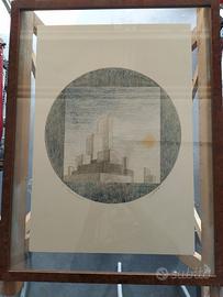 Quadro "Acropoli" Firmato Donati 50cm x 35cm