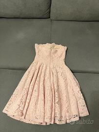 abito corto in pizzo