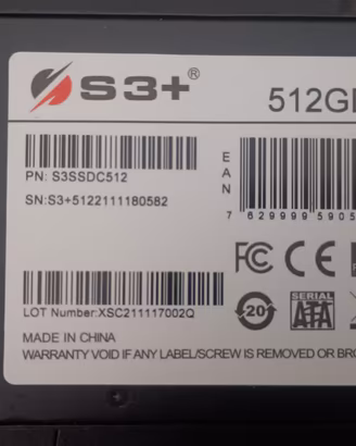 Disco stato solido   Marca: S3+
