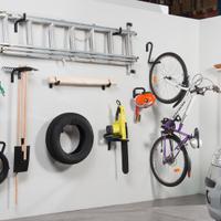 Tre ganci lungo corto porta bici bicicletta muro