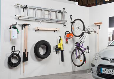 Tre ganci lungo corto porta bici bicicletta muro