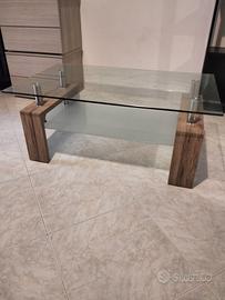 Tavolino da Salotto in Vetro Temperato 