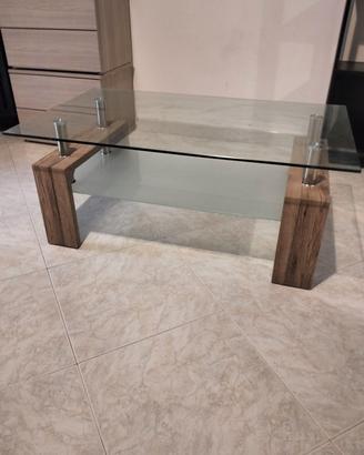 Tavolino da Salotto in Vetro Temperato 