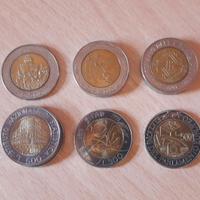 100/200/500 lire (Commemorative e San Marino)