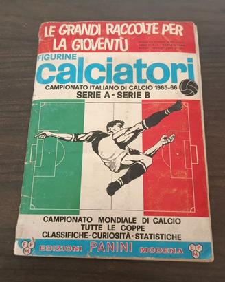 vintage album figurine calciatori 1965-68 panini