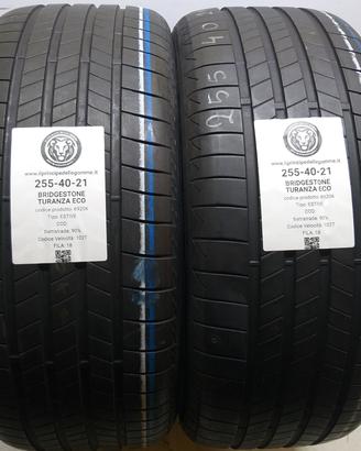 2 GOMME 255 40 21 BRIDGESTONE A69206