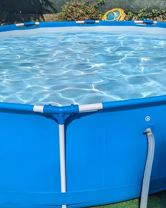Intex Piscina 366x76 cm + POMPA a SABBIA + Sabbia