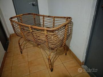 Culla in vimini anni 60