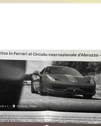 Guidare ferrari in pista
