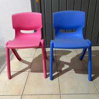 Sedie per bambini colorate