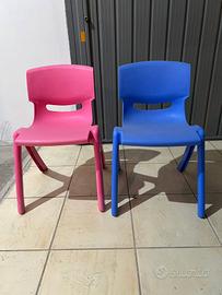 Sedie per bambini colorate
