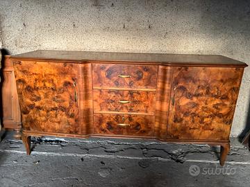Credenza in radica art deco’ anni 40
