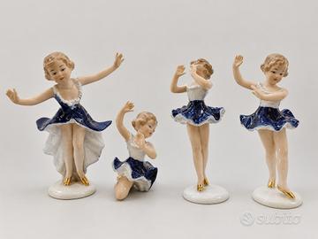 Set di 4 Statuine in Porcellana “Wallendorf”
