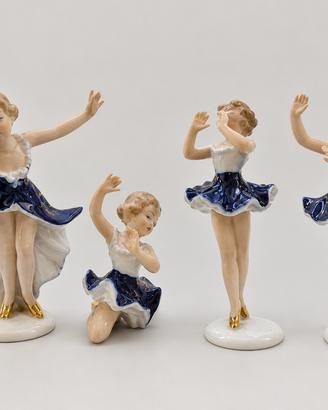 Set di 4 Statuine in Porcellana “Wallendorf”