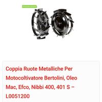 Ruote per motocoltivatore