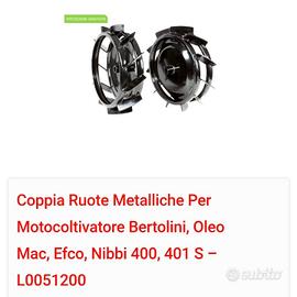 Ruote per motocoltivatore