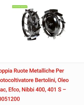 Ruote per motocoltivatore