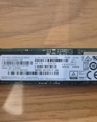 SSD Samsung per Sony PS5 256GB mzvlb256hahq-000h1