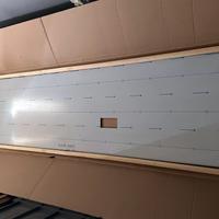 Pannello retrocucina in acciaio inox spazzolato