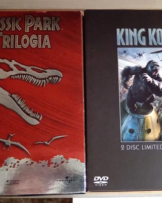 trilogia jurassic Park + king Kong 