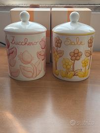Barattoli Thun Sale & Zucchero  NUOVi con scatole