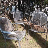 n 4 sedie in ferro -da giardino 