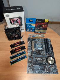 Kit scheda madre,cpu,ram ddr3,dissipatore