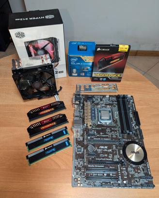 Kit scheda madre,cpu,ram ddr3,dissipatore