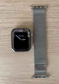 Apple Watch Series 7 45mm in Acciaio GPS+Cellular