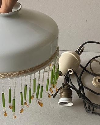 Lampadario LIBERTY con sali-scendi e perline