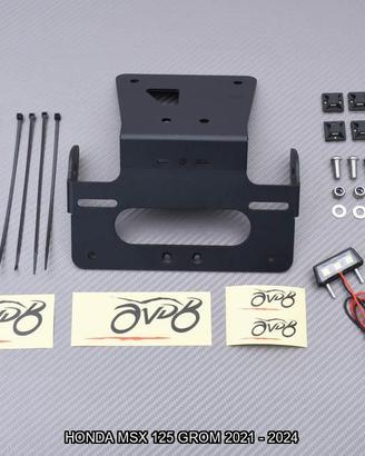 Portatarga corto AVDB HONDA MSX 125 GROM 2021 2024